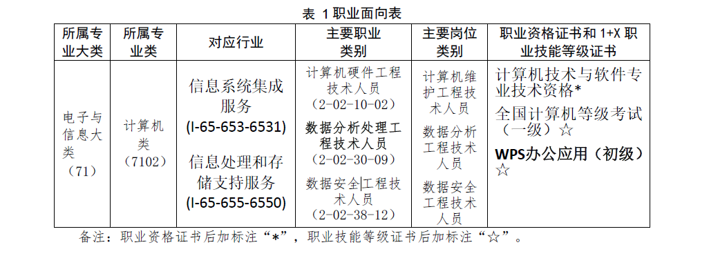 計算機(jī)應(yīng)用專業(yè)人才培養(yǎng)方案